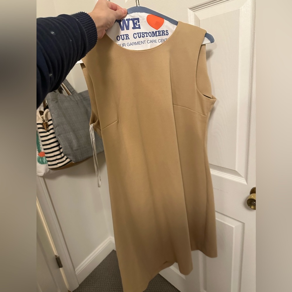 Tan colored Calvin Klein dress sleeveless